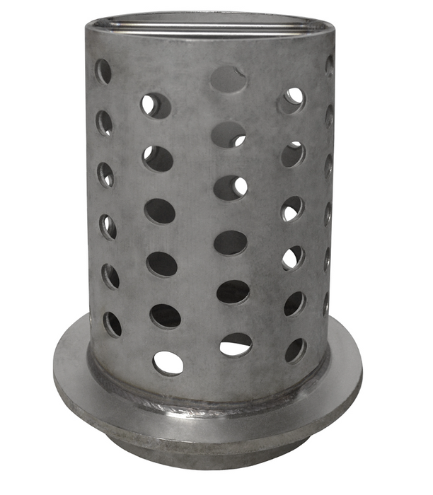4" x 6" Perforated Stainless Steel Flask
