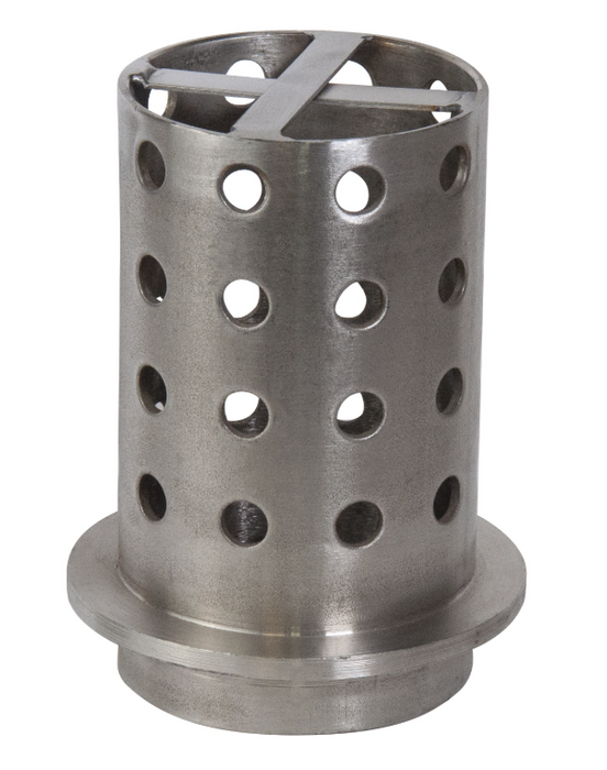 3.5" x 6" Perforated Stainless Steel Casting Flask