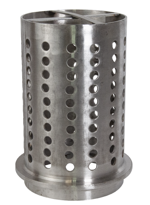 6" x 10" Perforated Stainless Steel Flask