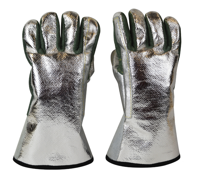 13" Kevlar™ 18 Oz Aluminized Carbon Heat-Resistant Melting Furnace Gloves
