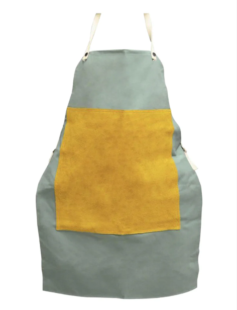 24" x 42" Flame Retardant Apron with Leather Patch