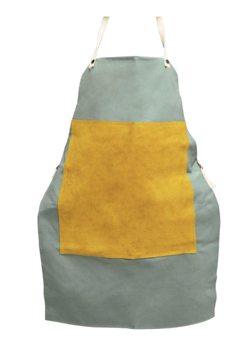 24" x 48" Flame Retardant Apron with Leather Patch