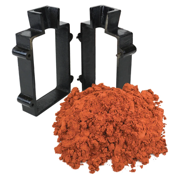 Sand Casting Set with Delft Clay Sand & Cast Iron Mold Flask Frame
