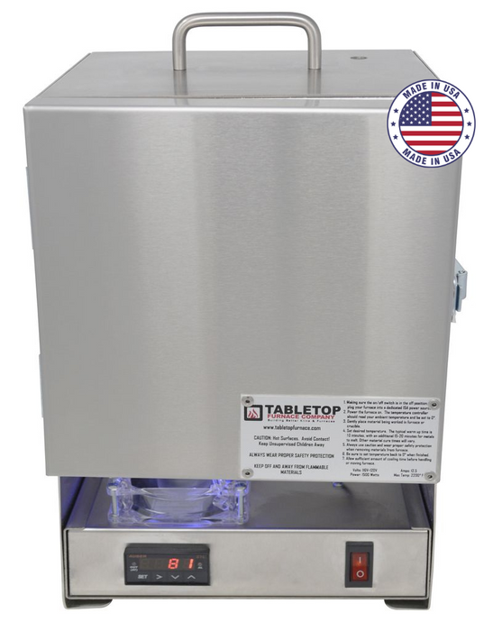 TableTop RapidFire Pro-L Standard Furnace - Stainless Steel