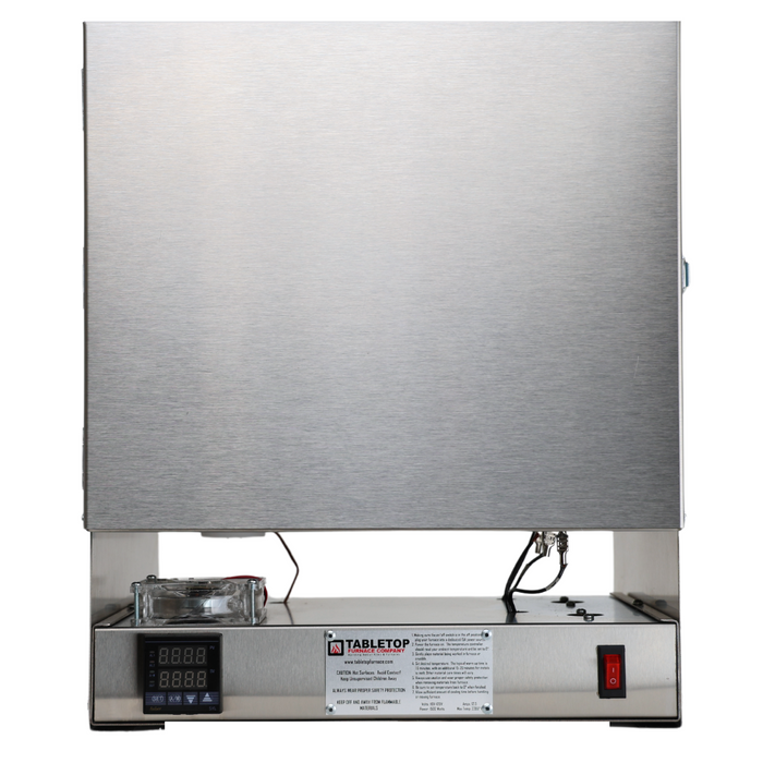 PROGRAMMABLE XL TableTop Hi-Temp 2000°F Electric Burnout Oven Kiln for 3D PLA/Resin, and Carvable Wax 10" W x 10" D x 8" T