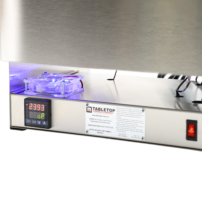 PROGRAMMABLE XL TableTop Hi-Temp 2000°F Electric Burnout Oven Kiln for 3D PLA/Resin, and Carvable Wax 10" W x 10" D x 8" T