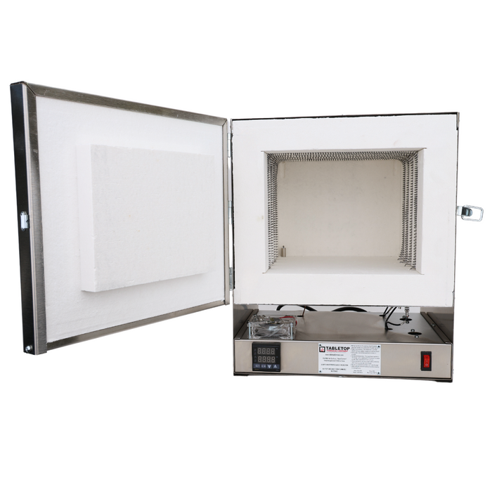 PROGRAMMABLE XL TableTop Hi-Temp 2000°F Electric Burnout Oven Kiln for 3D PLA/Resin, and Carvable Wax 10" W x 10" D x 8" T