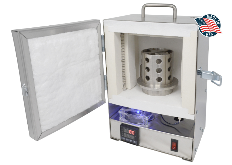 TableTop Programmable RapidFire Furnace - Stainless Steel